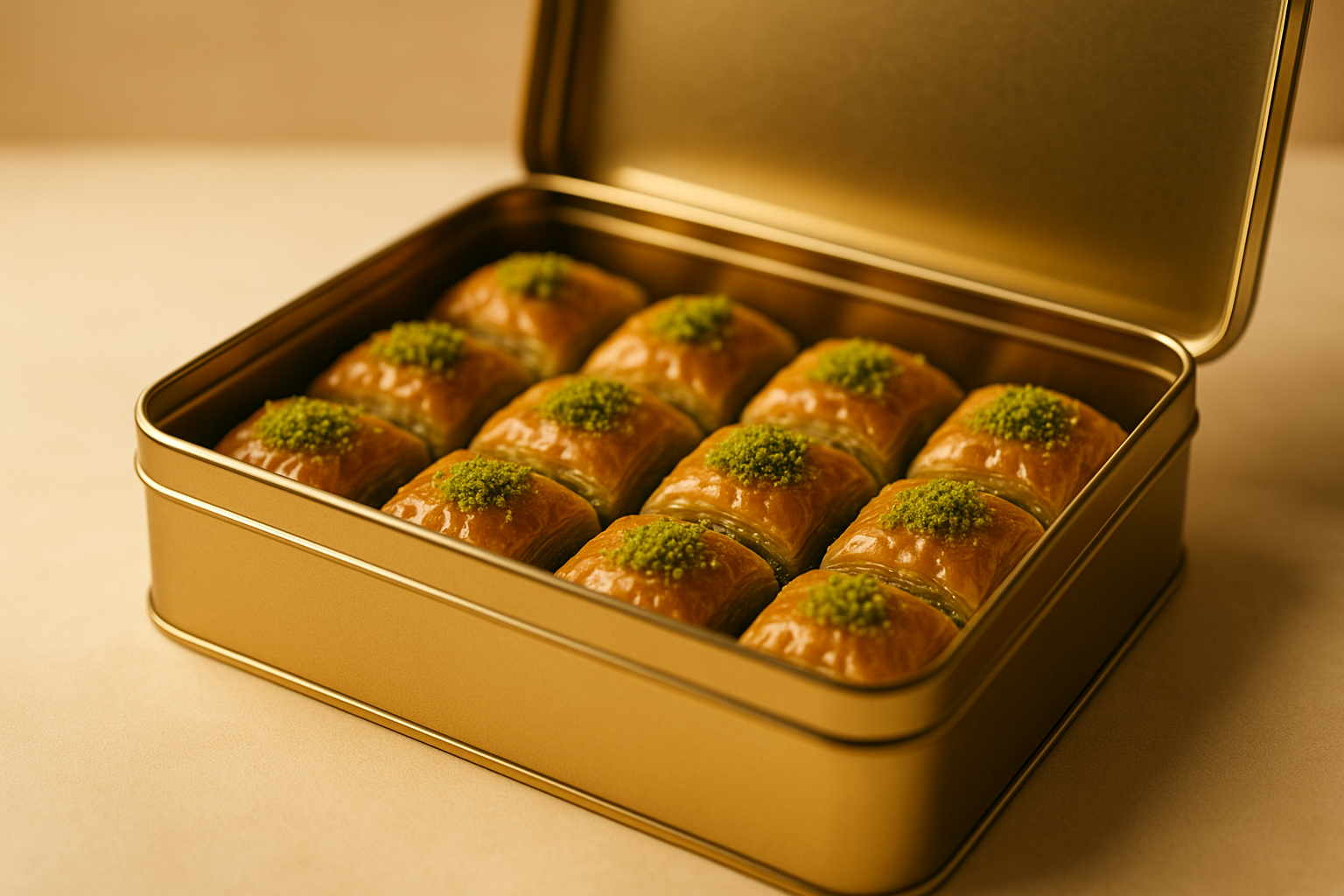 Ozel kutuda Gaziantep baklavasi